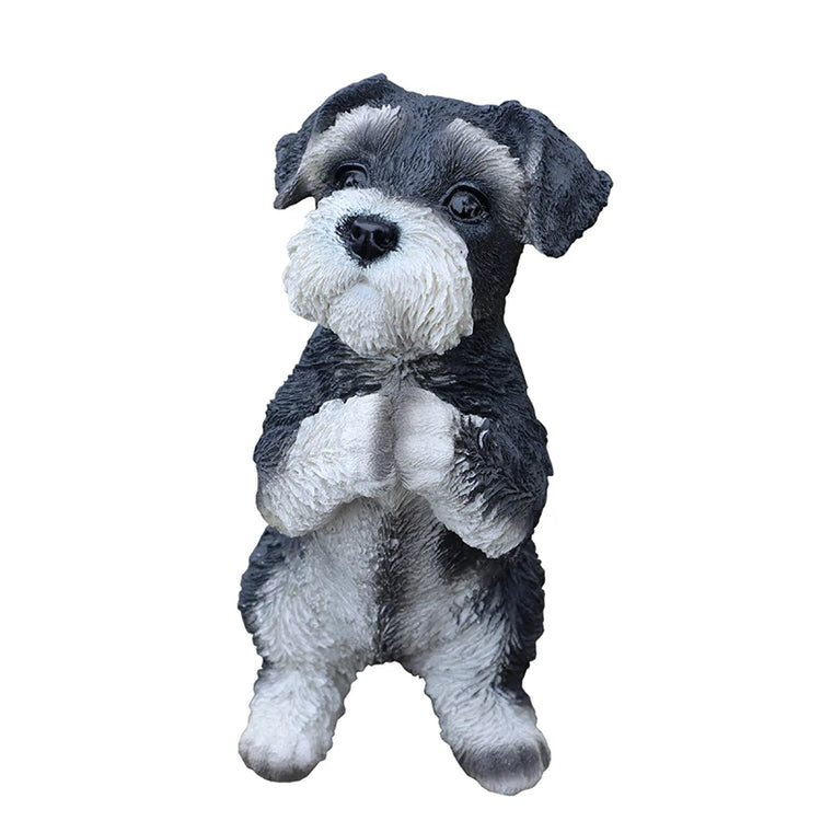 Simulation Schnauzer Decoration Statue