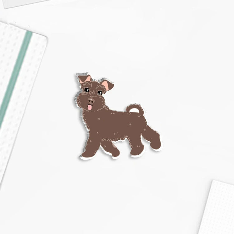 Schnauzer Lapel Pin Badges