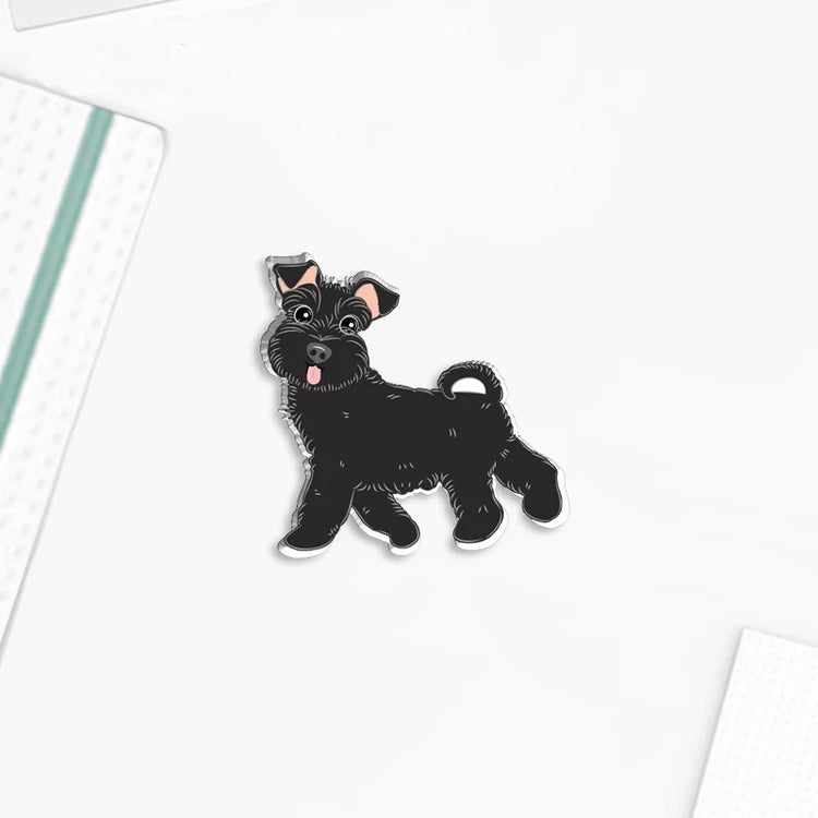 Schnauzer Lapel Pin Badges