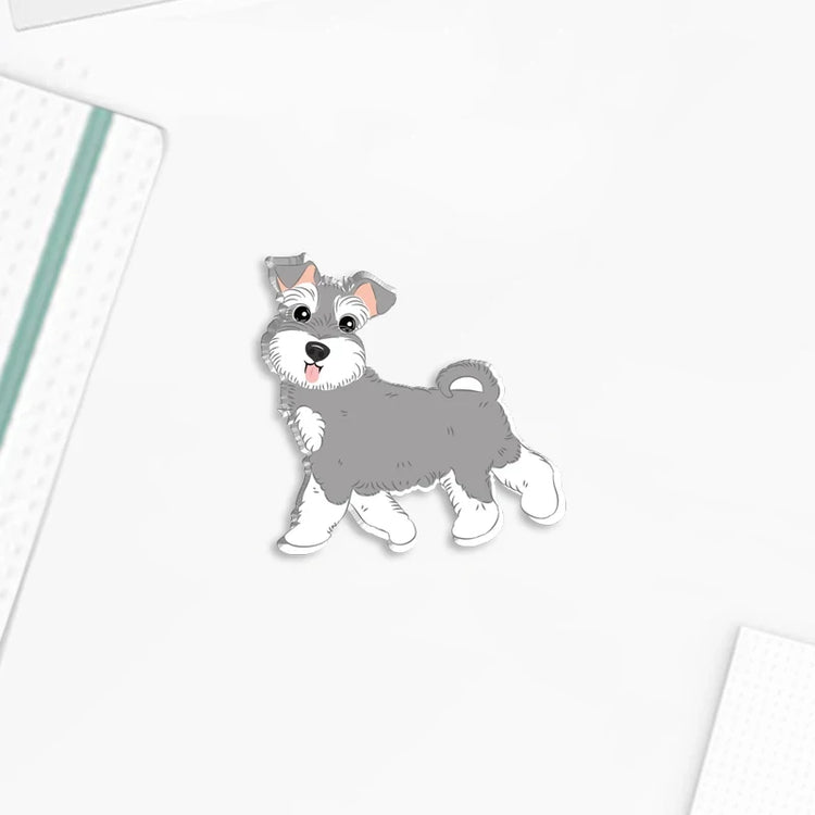 Schnauzer Lapel Pin Badges