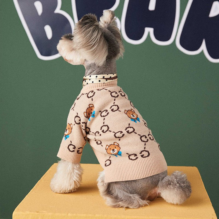 Bear GG Dog Sweater
