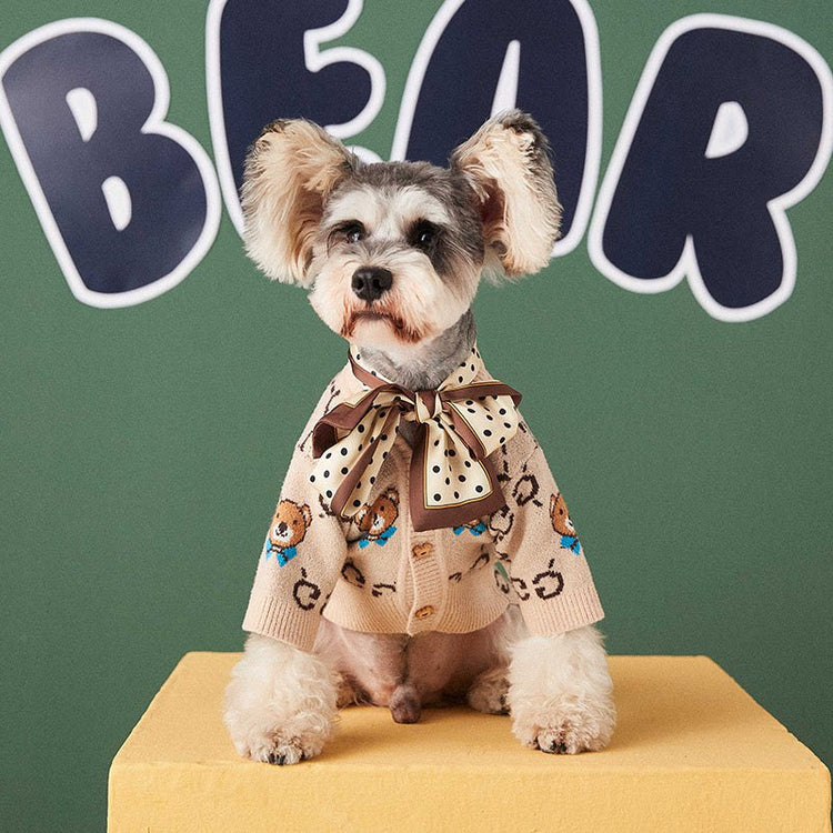 Bear GG Dog Sweater