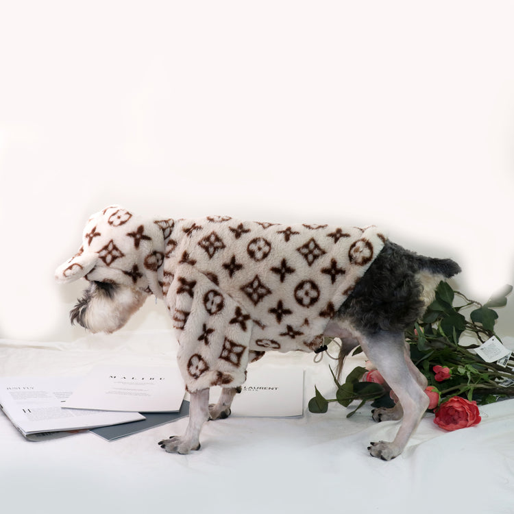 Chewy V Dog Coat - Beige