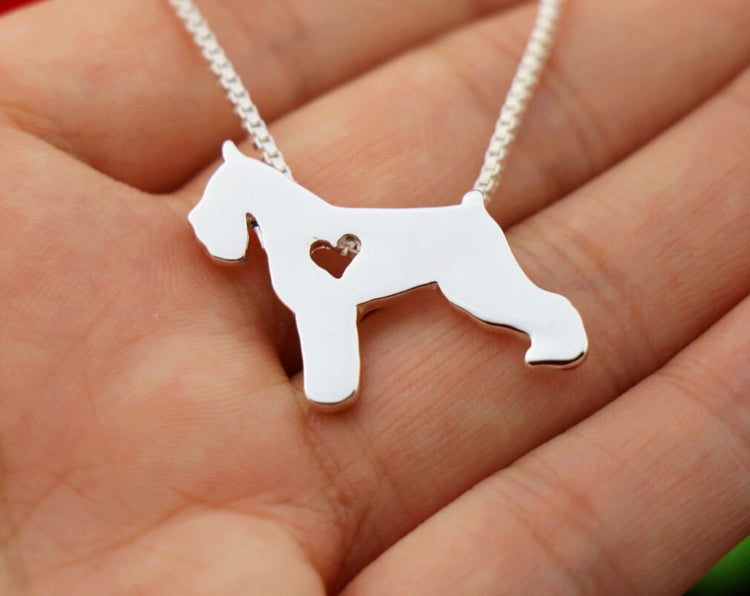 Schnauzer dog lovers pendant jewelry necklace
